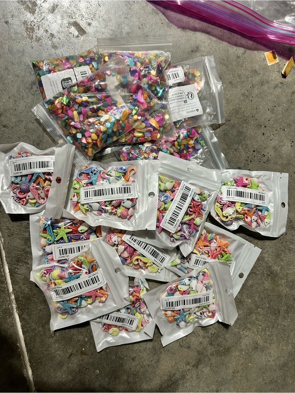 Large Mixed Resin Craft Supply Lot